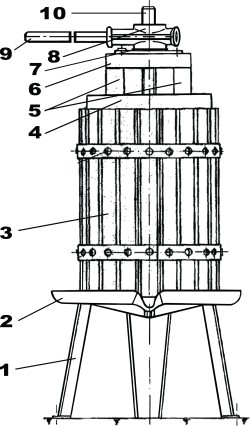 fruit press drawing