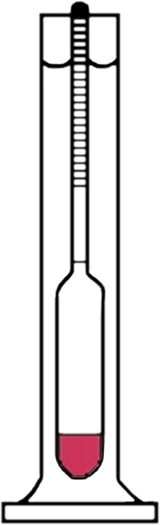 Alcoholmeter, Vinometer and other measuring instruments for determining the  alcohol content.